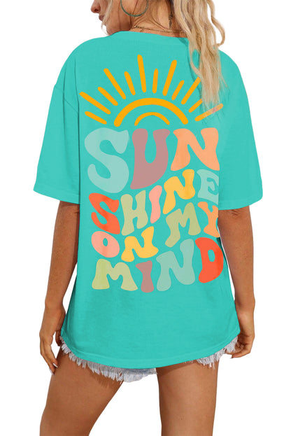 Bright Pink SUNSHINE ON MY MIND Graphic Tee